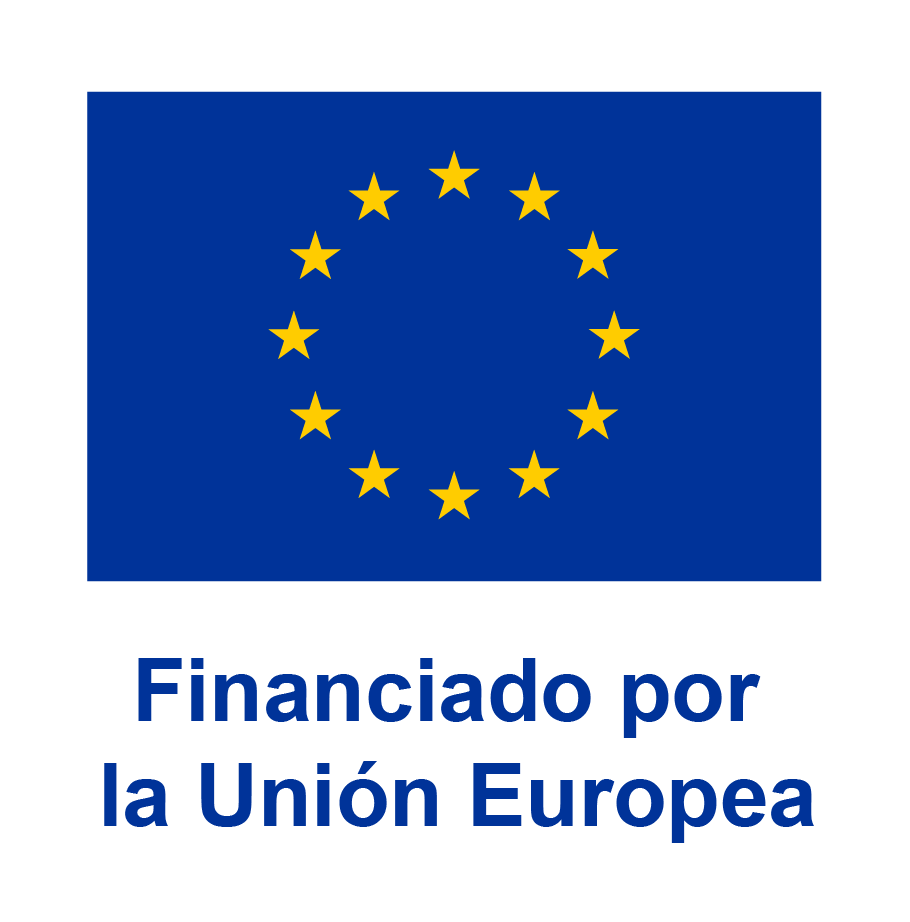 Logotipo de la Unión Europea indicando que está financiado